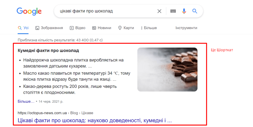 Що таке шорткат